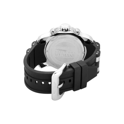 Invicta Pro Diver Men's Quartz Watch, 48mm Case, Black Stainless Steel with Polyurethane Strap, Black Dial, Model 6977 (Official Import)