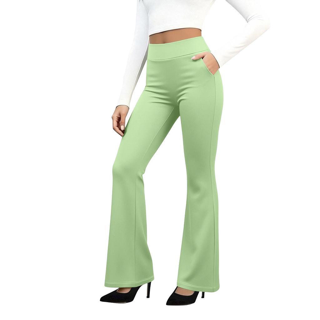 Women's High Waist Yoga Pants, Women's Work Pants With Pockets