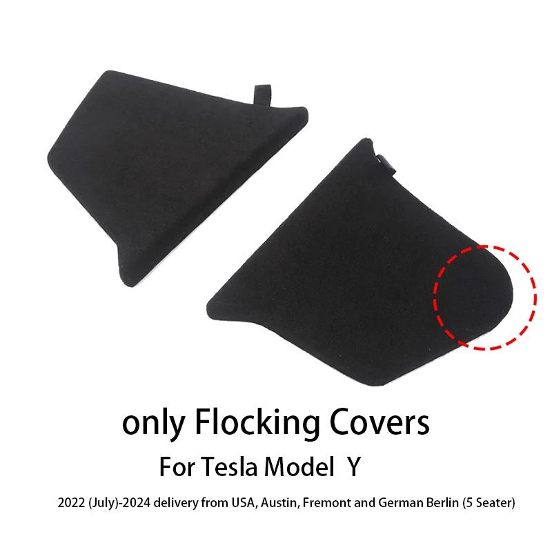 Trunk Side Storage Bins For Tesla Model Y-Berlin/Austin 2022-2025 Cargo Compartment Organizer Bucket TPE Box & Carpet Lids