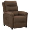 VidaXL Recliner Armchair Brown Fabric 342343