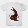 Asian Size Men Black Print T-shirt El-Ahrairah - Watership Down Intro No-Cut Print Cotton Tshirt