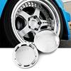 Wheel Center Cap 60mm 50.5mm 4pcs Silver Wheel Cover Center