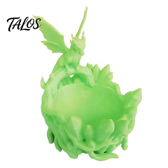 Decorative Key Bowl 3D Printed Fantasy Dragon Ring Tray, Gothic Coaster Dish for Keys Storage Tray Jewelry Coins, Desk Organizer Home Office,
