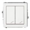 White Double Staircase Connector Dwp-33