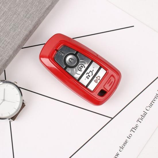 For Ford Bronco/Bronco Sport +/F-150 Key Fob Cover Case Shell Protector Red