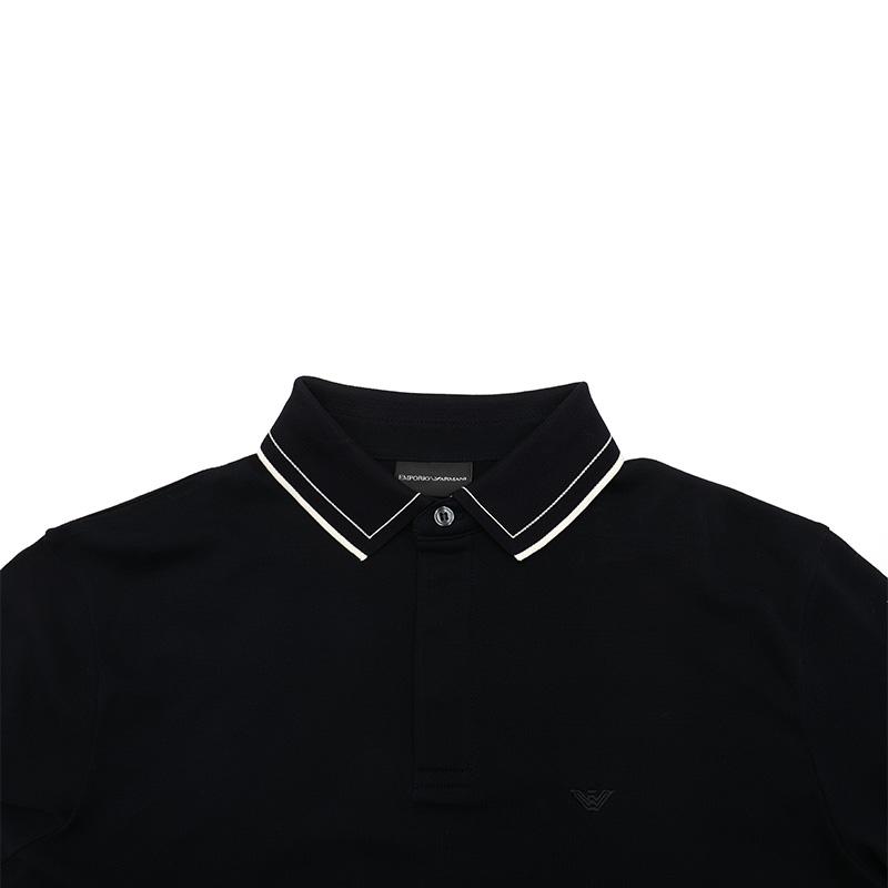 EMPORIO ARMANI Logo Embroidered Short Sleeved Polo Shirt 3D1FM6-1JTKZ-0920