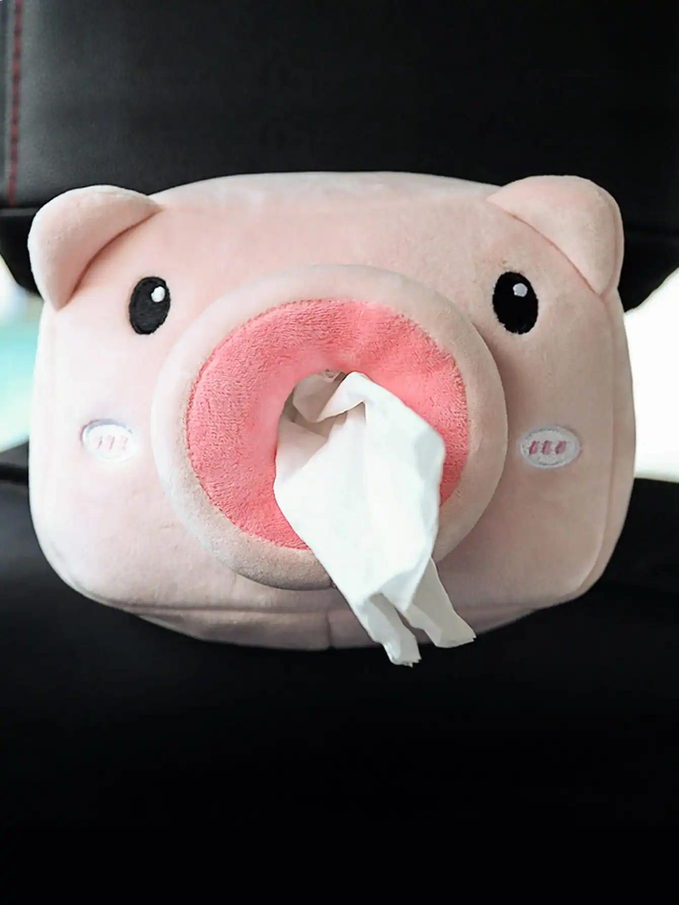 

Cartoon Pig Design Car Tissue Box