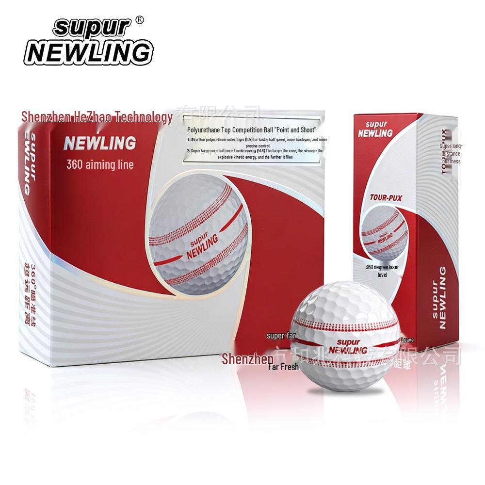 4-Layer Golf Ball Set with 360° Alignment for On-Course Play, Polyurethane, Special Gift Box