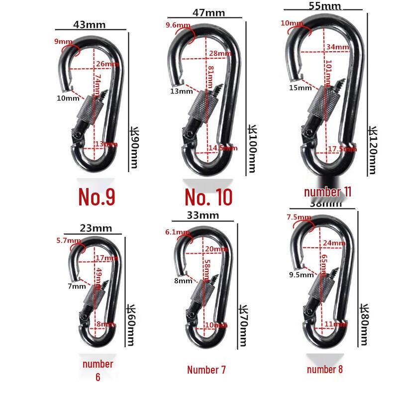 Multi-Purpose Outdoor Spring Snap Hooks