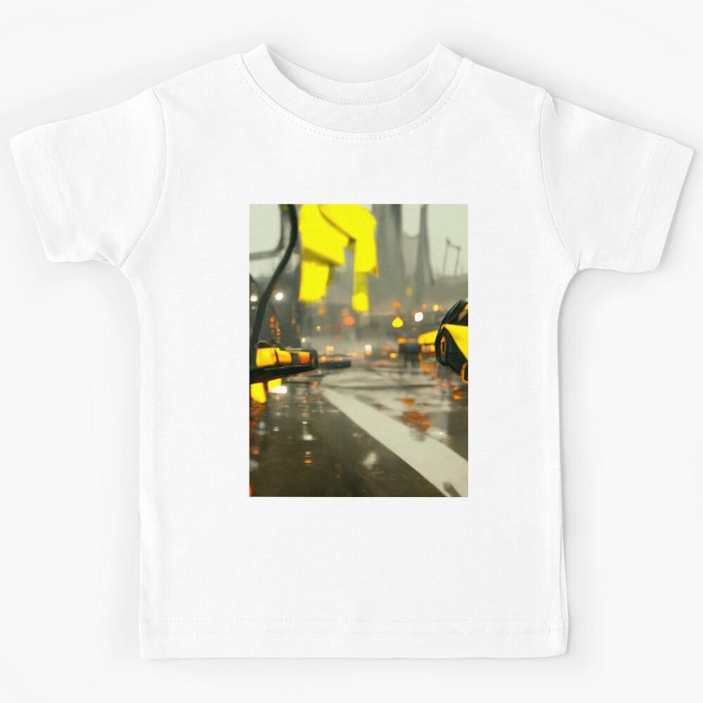 Cyberpunk Roadside at Cyber Highway Kids T-Shirt 140