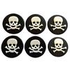 2Pcs/set Skull Shape Fondant Cake Cookie Sugarcraft Cutters Molds Tools Halloween Pirate Flag Cake D
