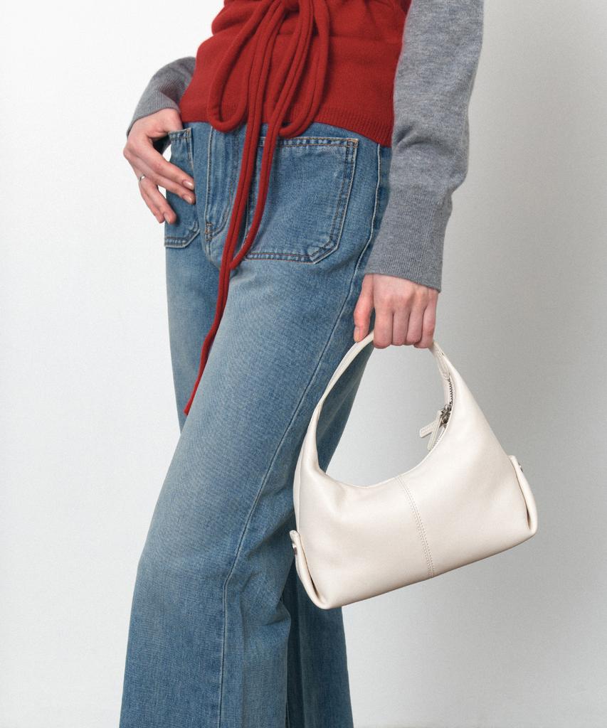 Siyazu Siac3076 Lambskin Flow Bag S_Ivory