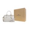 Coach Rowan 18 Classico Monogramma Chiusura Zip PVC Ecopelle Borsa a Spalla Crossbody Piccola da Donna Bianca CS183-IMRFF