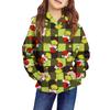 Children's Long-sleeved Loose-fitting Pullover Hoodie With Drawstring And Solid Color