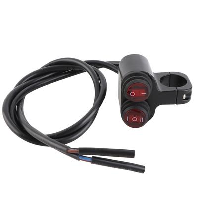 Wasserdichter Motorrad-Lichtschalter 12V Eingangsspannung Motorrad-Warnblinkschalter mit