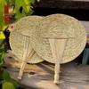 Handmade Cattail Zongye Cooling Fan - Chinese Style Mosquito Repellent for Baby & Elderly
