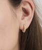 Lovember [Silver 925] Half Twist Hoops