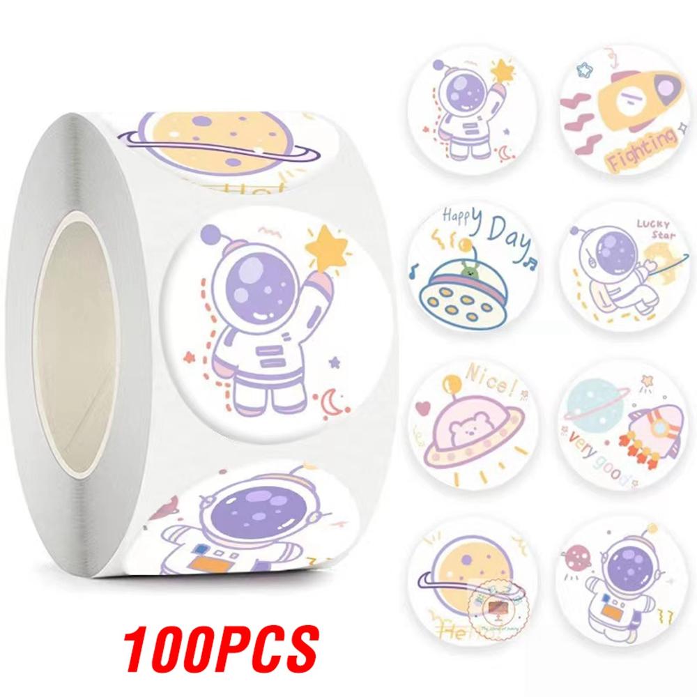 100-500Pcs Brand new High-Quality Astronaut High-Quality Reward High-Quality Stickers High-Quality Cute High-Quality Animal High-Quality Sticker