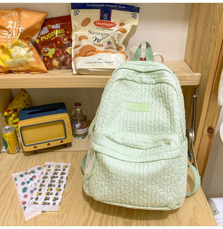 Schoolbag new student backpack simple fashion casual Mori small fresh schoolbag sweet wind versatile backpack high sense