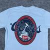 Comfort Colors Pocket T-Shirt Mens Size S Light Blue Cool Embroidered Casual Tee