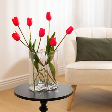 Artificial Flower Yellow Tulip 48 Cm High, Made Of Plastic