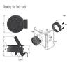 1Pc Round Flush Pull Slam Latch Cabin Flush Door Locker Mount Lift Pull Handle For Rv Yacht Marine Boat Deck Hatches Accessories