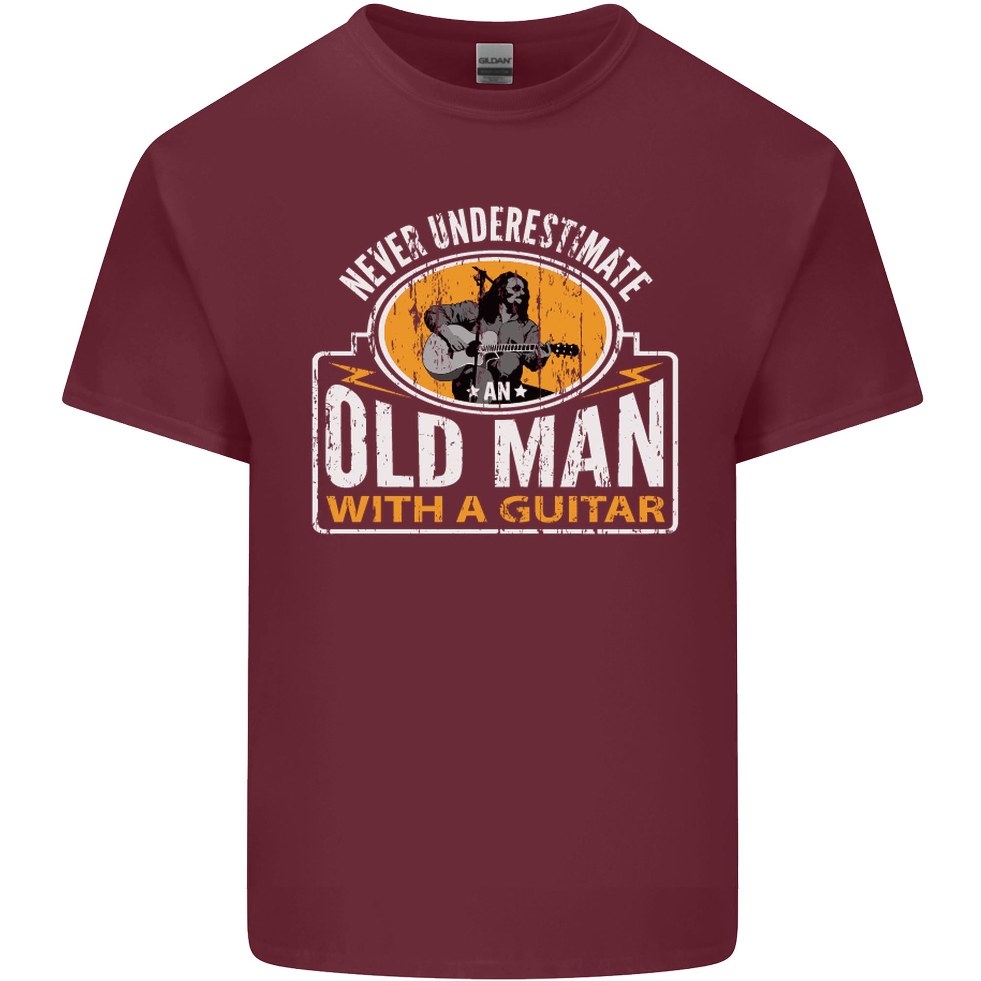 Guitar Never Underestimate an Old Unisex Unisexs Light Cotton TShirt S