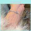 Light Luxury Zircon Flower Hollow Bracelet For Women With Elegant Design For Work And Casual Wear