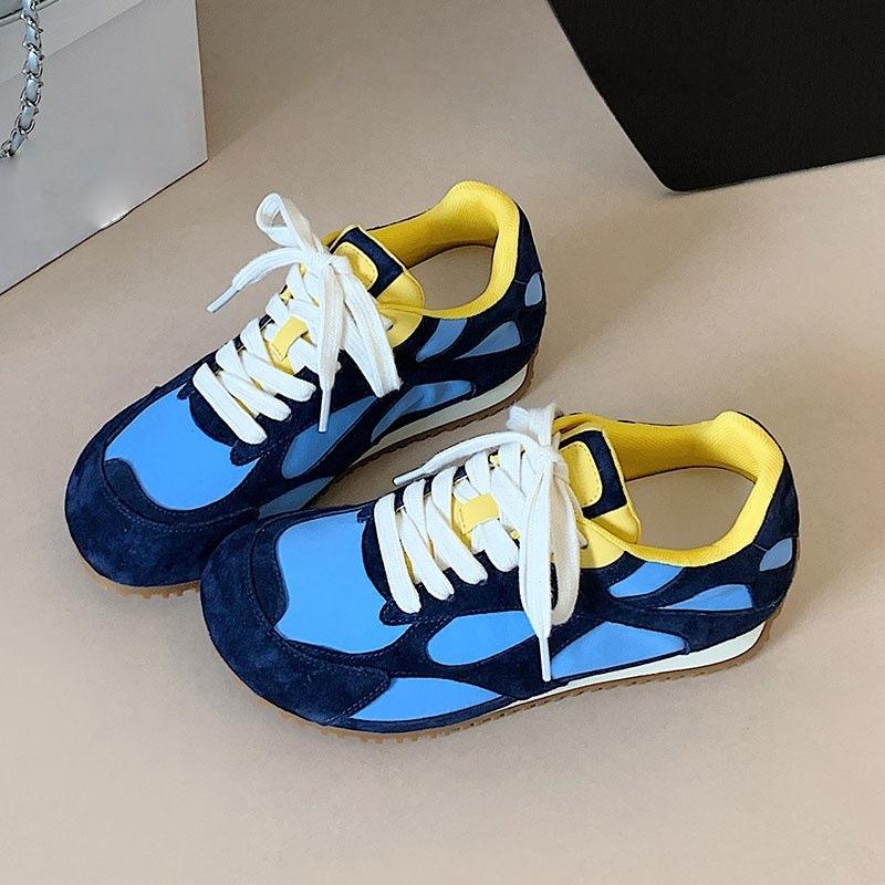 Fashion Color Matching German Training Shoes Women's 2025 New Retro Versatile Comfortable and Light Casual Sports Forrest Gump Shoes