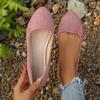 Fashion Women Candy Color Flats Comfortable Sneakers Women Ballet Slip on Flat Boat Shoes Ladies Outdoor Fashion Wedding Shoes Woman
