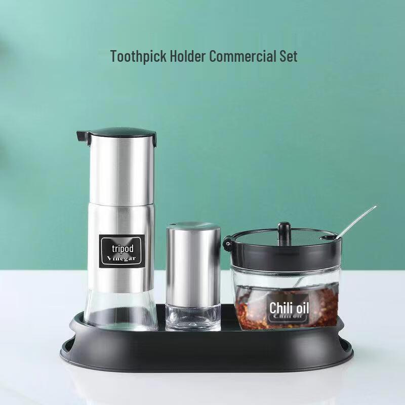 Commercial Glass Seasoning Bottle Set