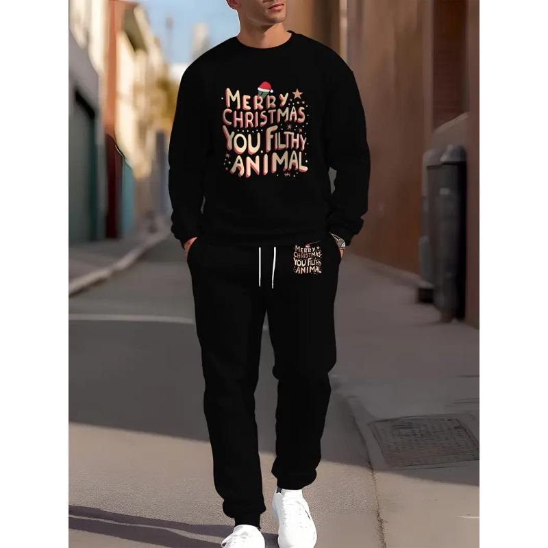 Christmas Clothing Set Spring Autumn Men Women Fashion 3D Print 2PCS Suit Casual Sportswear Sweatshirt Jogging Pants 2Pcs Sets