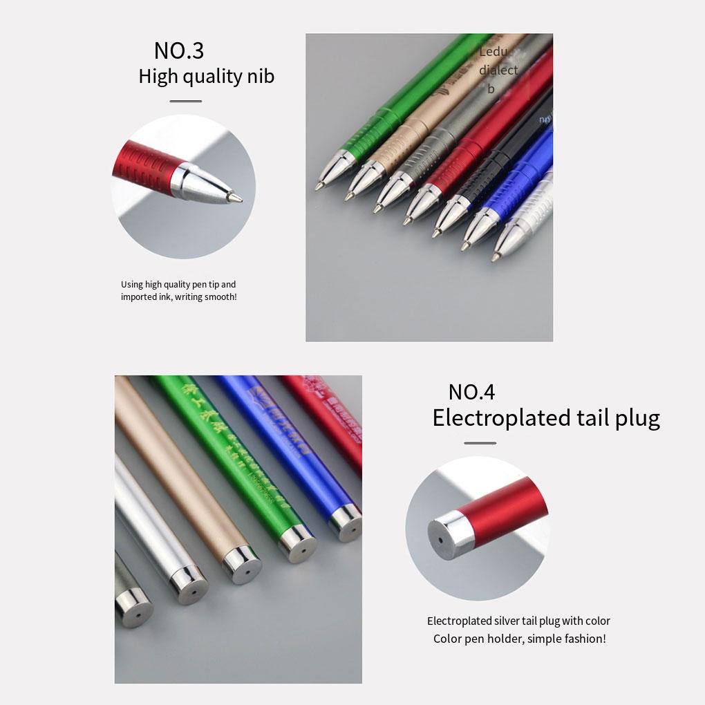 0.5mm Gel Pen with Clip Portable Refillable Pens Phone Holder Signatures Writing Tool Stationery School Office Home