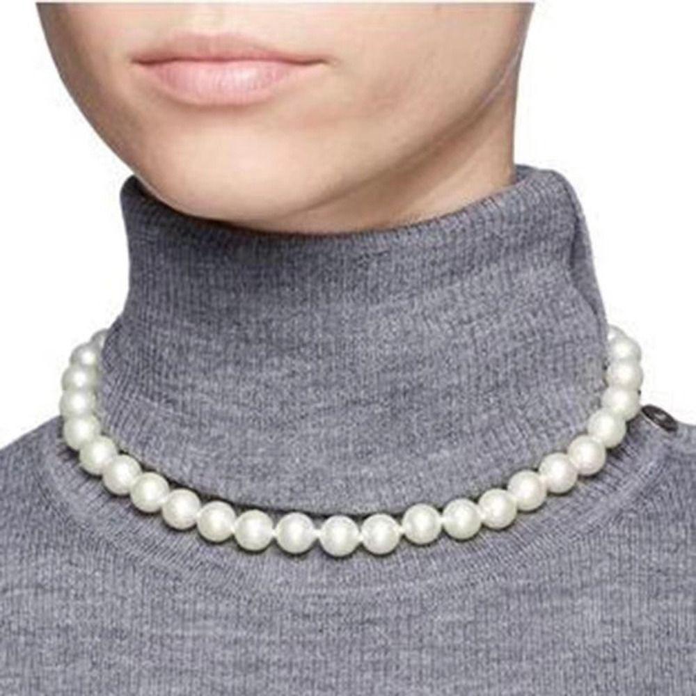 Multicolor Bridal Pearl Jewelry Set 8mm/10mm Necklace Bracelet Earrings Set  Birthday