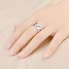 Titanium Steel Ring Hand Popular Rock Chain Engraved Finger Ring Zircon