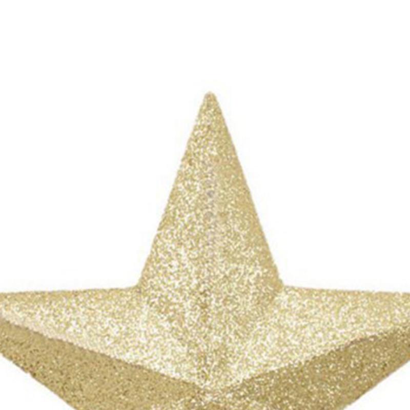 Christmas Tree Top Star Festive Five-Pointed Star Accessorie Home Decoration Reusable Party Supplies Xmas New Year's Ornament