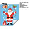 Decorative Glass Stickers for Bathroom Santa Claus Christmas Static Window Clings, with Snowflake Bear Festive Atmosphere Decorations Home Bell