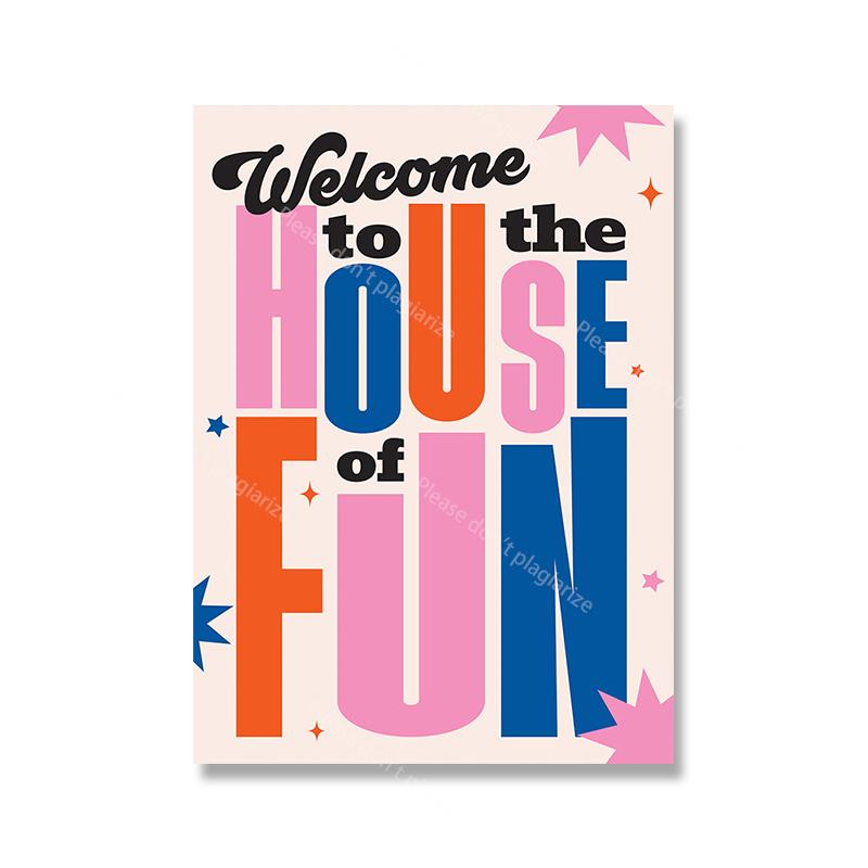 Disco Dance Fashion Print Inspired Colorful Quote Poster Housewarming Birthday Gift Wall Art Decor Prints and Canvas Paintings
