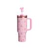 40oz 304 Stainless Steel Insulated Cup With Handle Straw Car Insulated Cup
