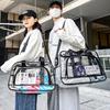 Trend Transparent Trip Beach Sling Carry Bags Roomy PVC Sports Jelly Shoulder Bags Compact Toiletry Organizer Handbags