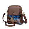 Small Phone Bag Flap Shoulder Bags For Women Soft Leather Printing Color Purse Luxury Designer Ladies Commuting Crossbody Bag