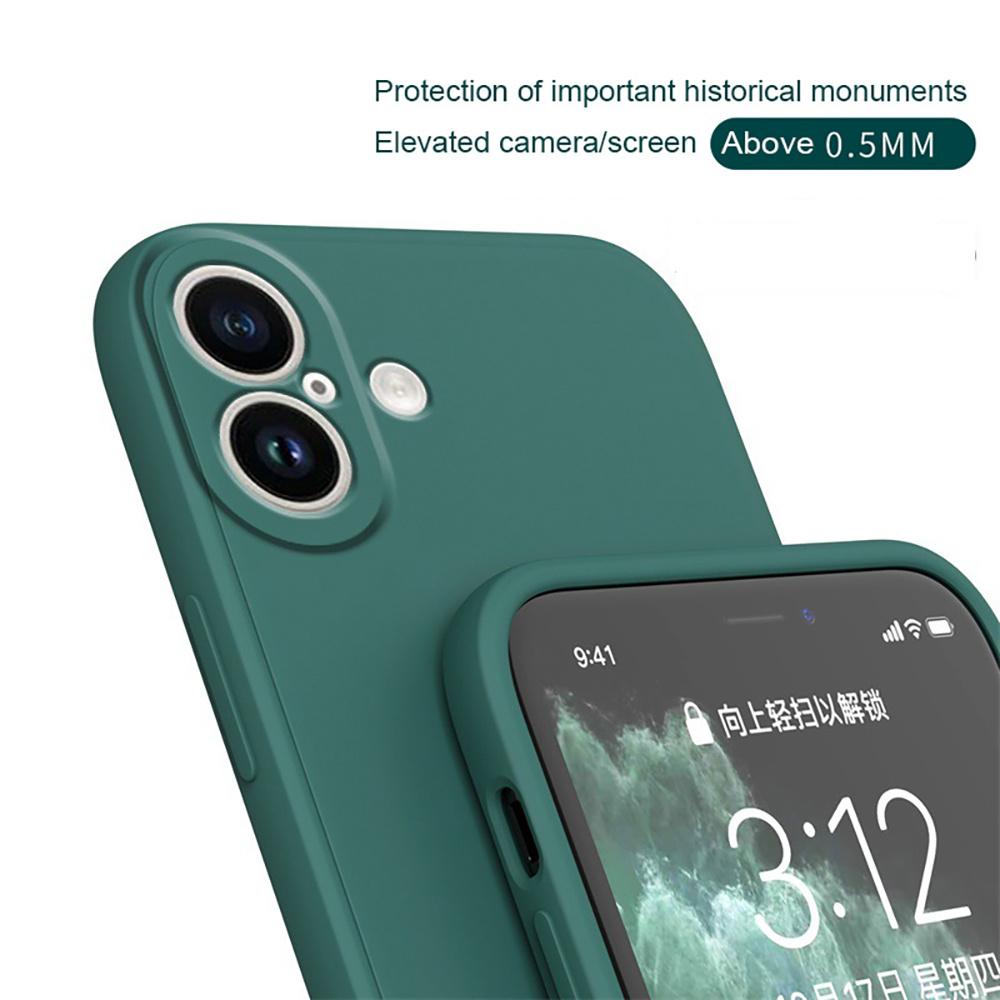 TPU Fundas Capas Phone Back Bumper For Iphone 17 16 15 14 13 12 Pro ProMax 12 13 Mini Case Cover Original Liquid Silicone Soft