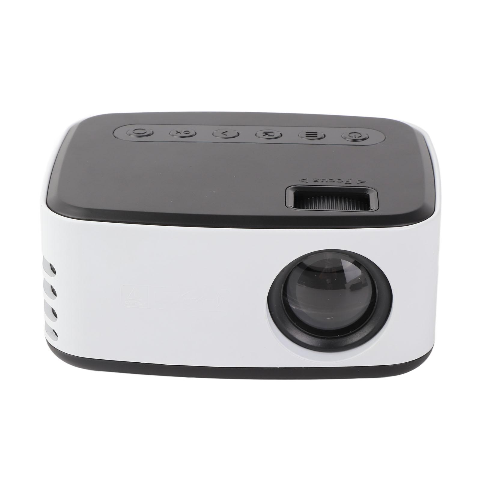 

Мини-проектор черный белый HD 1080P портативный уличный домашний кинотеатр проектор для смартфона планшета US Plug