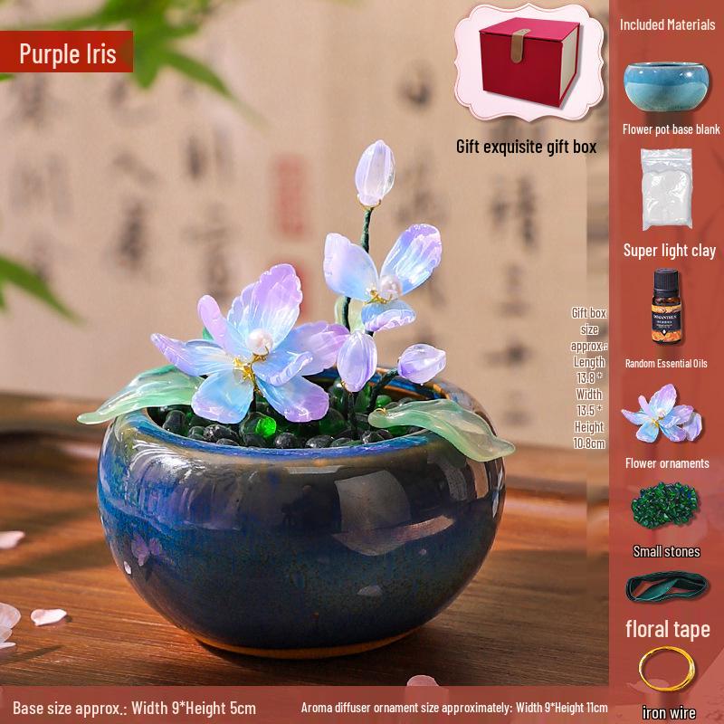 Chinese Style Aromatherapy Ornament - Handmade Desk Gift for March 8th Women s Day