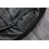 Chinese Size Men Leather Jacket Genuine Cow Leather Natural Fur Collar Flight Jackets Mens Cowhide Coats Winter Air Force Clothes