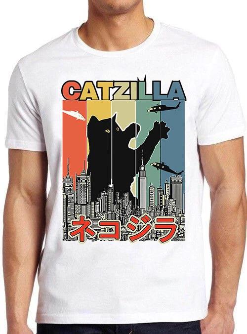 Catzilla Cat Kitten Lover Warm Kitty King Pawster Sunset Gift Tee T Shirt M463 XXXXL