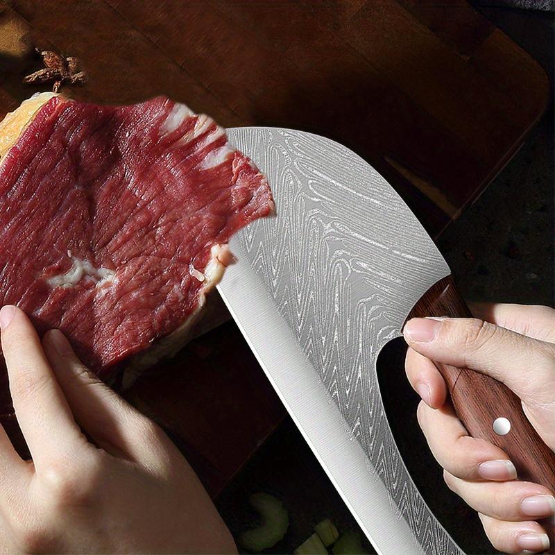 1/3 STÜCK Aus Kohlenstoffstahl Ausbeinmesser mit Messerscheide Handgefertigtes Professionelles Schneidemesser Scharf Geschmiedetes Messer
