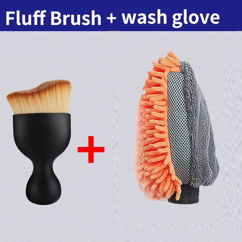 Waterproof Car Wash Microfiber Chenille Gloves Thick Car Cleaning Mitt Wax Detailing Brush Auto Care Double-faced Glove