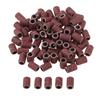 100Pcs 1/4" 6.35mm Drum Sanding Band Nail Drill Bits Power Tool Grit 80 120 180 240 320 600 for Manicure Pedicure Polishing Tool