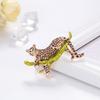 Broșă leopard cu picături de ulei, pulover elegant în formă de animal, cardigan, haină, costum de afaceri, ace de rever, bijuterii de modă, cadou, accesorii de îmbrăcăminte